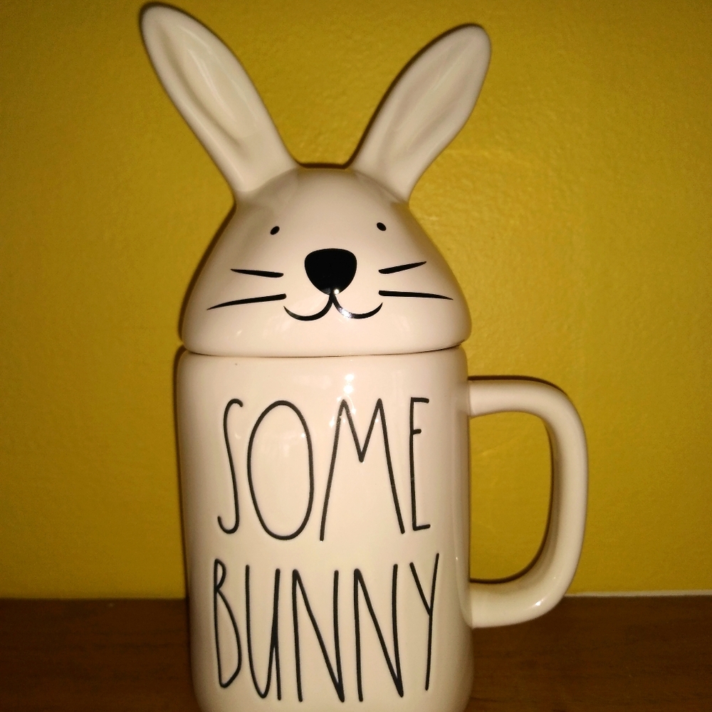 New Rae Dunn Bunny Mug and Lid.